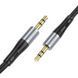 Аудіокабель HOCO UPA22 3.5mm male to 3.5mm male, silicone, 1m, Black 840362824 фото 3
