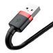 Кабель Baseus Cafule Cable USB For Lightning 2.4A 0.5m Red+Black 113746873 фото 3