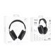 Бездротові накладні навушники BOROFONE BO22 Plus Elegant BT headphones Deep Space Gray 755138446 фото 5