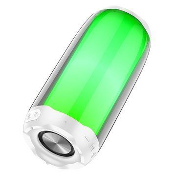 Портативна колонка HOCO HC8 Pulsating colorful luminous wireless speaker, 10W, White 124432960 фото