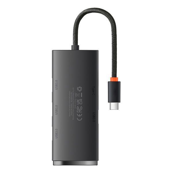 USB-хаб Baseus Lite Series 4-Port Type-C HUB Adapter (Type-C to USB 3.0*4) 25cm Black 289511547 фото