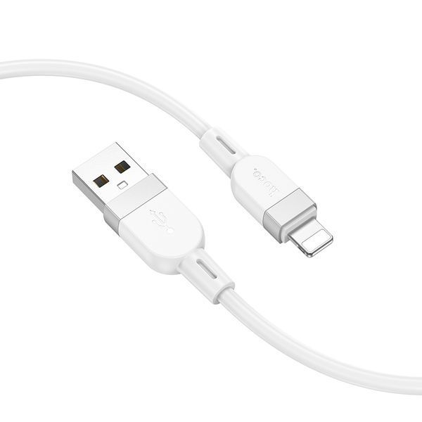 Кабель HOCO X109 Energy silicone charging data cable iP (L=1M) White 108338103 фото
