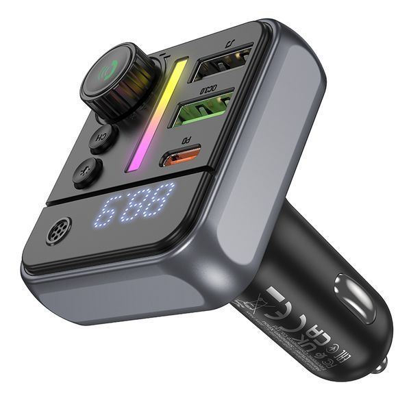 АЗП з FM-модулятором BOROFONE BC50 Ascenso PD20W+QC3.0 car BT FM transmitter Black 512027362 фото