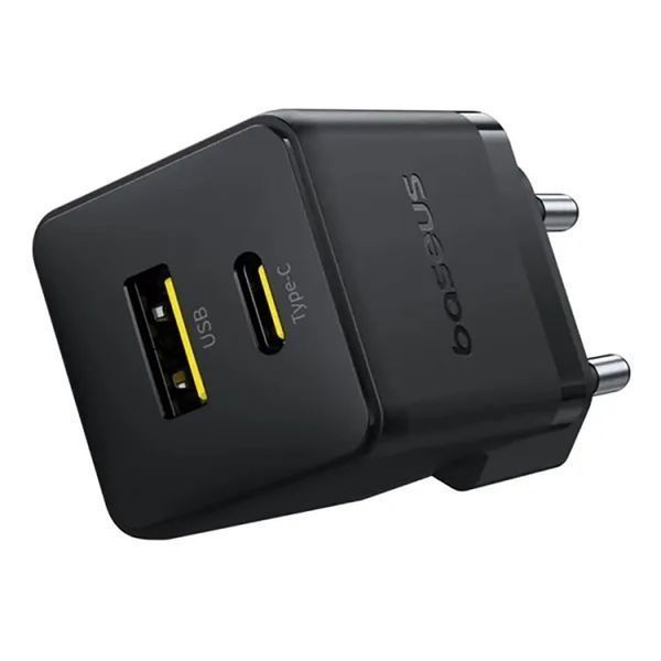 Мережевий зарядний пристрій Baseus Palm Fast Charger C+U 20W EU Cluster Black 416799591 фото
