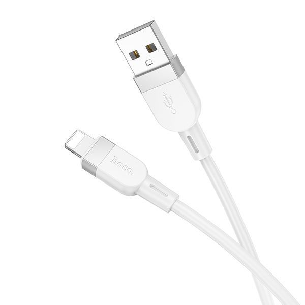 Кабель HOCO X109 Energy silicone charging data cable iP (L=1M) White 108338103 фото