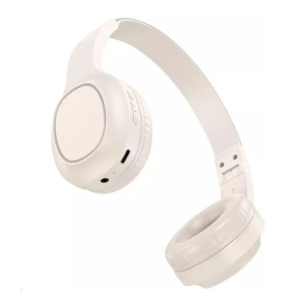 Бездротові накладні навушники HOCO W46 Charm BT headset Milky White 905066787 фото