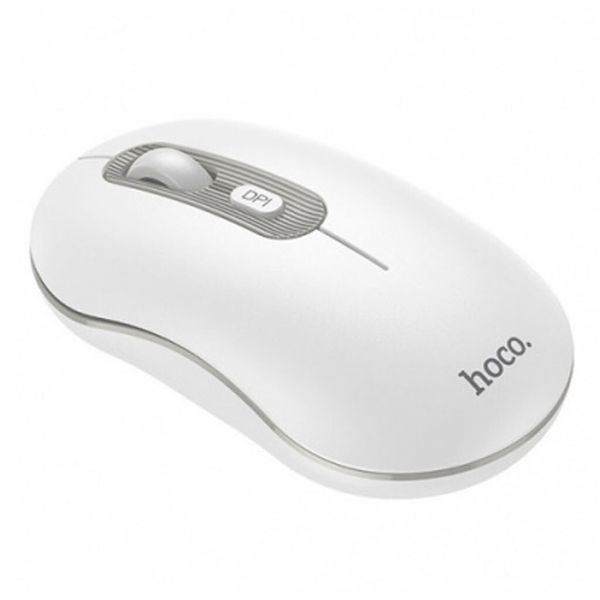 Маніпулятор миша HOCO GM21 Platinum 2.4G business wireless mouse White Gray 680698818 фото