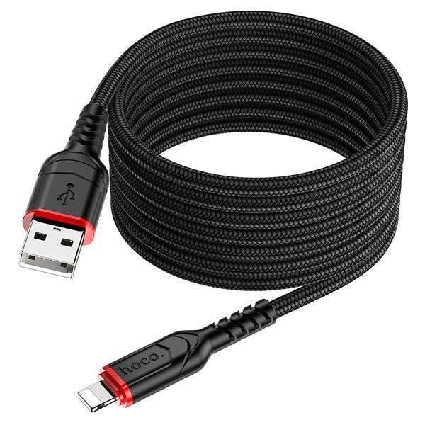 Кабель Hoco X59 Victory charging data cable iP(L=2M) Black 459621778 фото