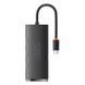 USB-хаб Baseus Lite Series 4-Port Type-C HUB Adapter (Type-C to USB 3.0*4) 25cm Black 289511547 фото 4