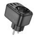 Мережевий фільтр BOROFONE BAC14 Wide 1-socket wall outlet (1C2A) (EU/GER) Black 932969182 фото 3