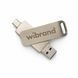 Портативний SSD Wibrand Wolf 1TB USB 3.2 Gen.2 Type-C/Type-A Read/Write 1000MB/s Silver 100242790 фото 1