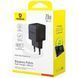 Мережевий зарядний пристрій Baseus Palm Fast Charger C+U 20W EU Cluster Black 416799591 фото 2