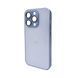 Чехол для смартфона AG Glass Matt Frame Color Logo for Apple iPhone 15 Pro Sierra Blue 931453991 фото 1