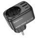 Мережевий фільтр BOROFONE BAC14 Wide 1-socket wall outlet (1C2A) (EU/GER) Black 932969182 фото 6