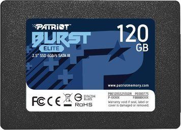 Накопичувач SSD Patriot Burst Elite 120GB 2.5" 7mm SATAIII TLC 3D 235563654 фото