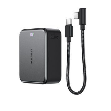 Зовнішній акумулятор ACEFAST M28-10000 22.5W fast charging power bank with cable Black 349303731 фото