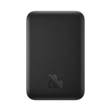 Зовнішній акумулятор Baseus Magnetic Mini Air Wireless Fast Charge Power Bank 6000mAh 20W Cluster Black（With Simple Series Charging Cable Type-C to 668521967 фото