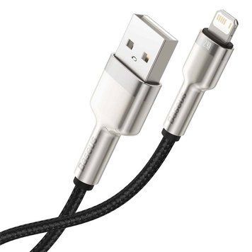 Кабель Baseus Cafule Series Metal Data Cable USB to IP 2.4A 2m White 116372821 фото
