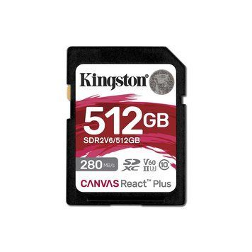 Карта пам'яті SDXC (UHS-II U3) Kingston Canvas React Plus 512Gb class 10 V60 (R280MB/s, W150MB/s) 679594906 фото