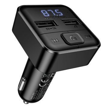 АЗП з FM-модулятором BOROFONE BC63 Selecto car BT FM transmitter Black 340497202 фото
