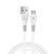 Кабель WUW-X195 USB Lightning 2,4А white 253092840 фото