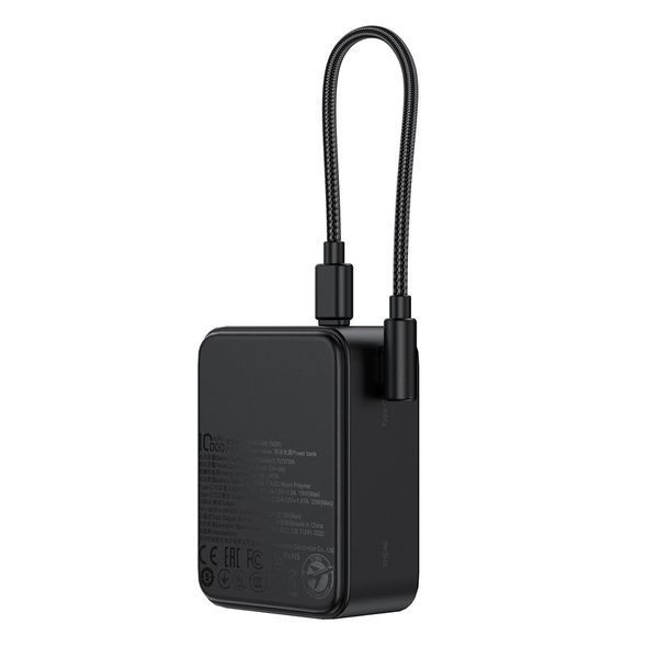 Зовнішній акумулятор ACEFAST M28-10000 22.5W fast charging power bank with cable Black 349303731 фото