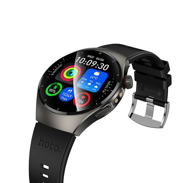 Смарт-часы HOCO Y40 38mm. 315 mAh. IP68 Smart watch(call version) Black 863066954 фото