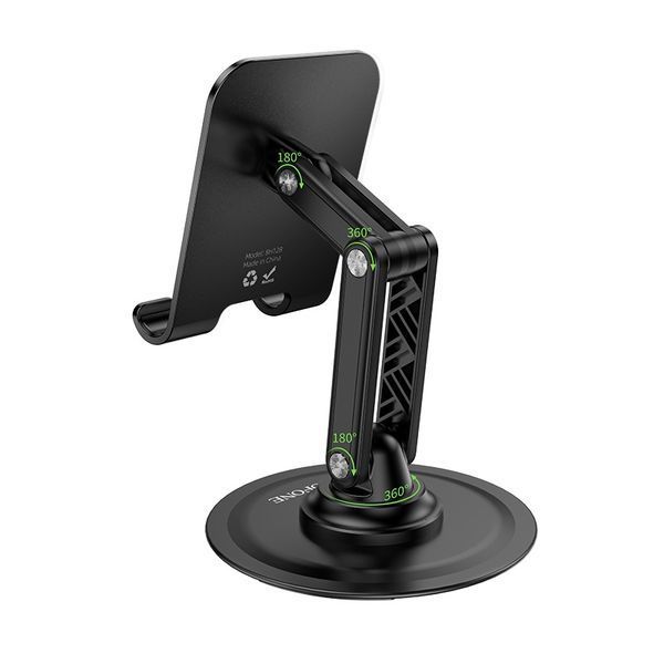 Держатель для телефона BOROFONE BH128 Admirado dual-axis rotating desktop stand Black 343130322 фото