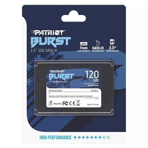 Накопичувач SSD Patriot Burst Elite 120GB 2.5" 7mm SATAIII TLC 3D 235563654 фото