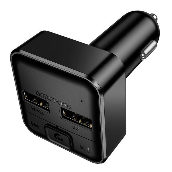 АЗП з FM-модулятором BOROFONE BC63 Selecto car BT FM transmitter Black 340497202 фото
