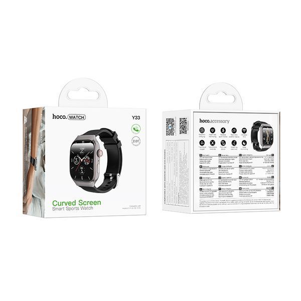 Смарт-годинник HOCO Y33 51mm. 200 mAh. Smart sports watch (call version) Silver 289690495 фото