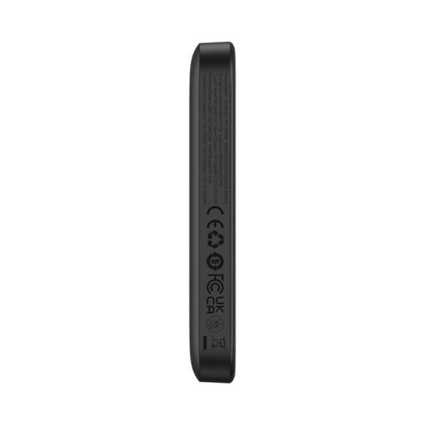 Зовнішній акумулятор Baseus Magnetic Mini Air Wireless Fast Charge Power Bank 6000mAh 20W Cluster Black（With Simple Series Charging Cable Type-C to 668521967 фото
