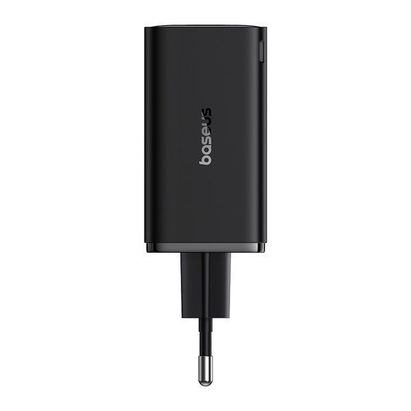 Мережевий зарядний пристрій з кабелем Baseus GaN6 Pro Fast Charger 2C+2U 65W EU Cluster Black((With Type-C to Type-C 100W(20V/5A) 1m Black） 167417316 фото
