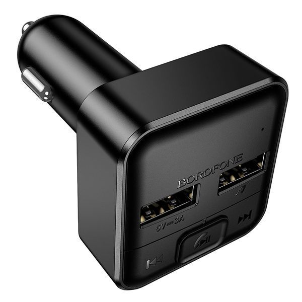 АЗП з FM-модулятором BOROFONE BC63 Selecto car BT FM transmitter Black 340497202 фото