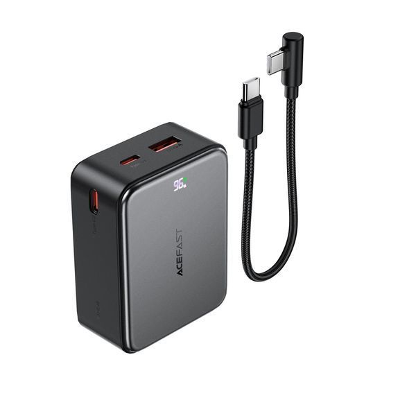 Зовнішній акумулятор ACEFAST M28-10000 22.5W fast charging power bank with cable Black 349303731 фото