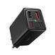 Мережевий зарядний пристрій з кабелем Baseus GaN6 Pro Fast Charger 2C+2U 65W EU Cluster Black((With Type-C to Type-C 100W(20V/5A) 1m Black） 167417316 фото 7
