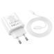 Мережевий зарядний пристрій з кабелем HOCO C80A Plus Rapido PD20W+QC3.0 charger set(C to iP) White 374994834 фото 6