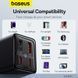 Мережевий зарядний пристрій з кабелем Baseus GaN6 Pro Fast Charger 2C+2U 65W EU Cluster Black((With Type-C to Type-C 100W(20V/5A) 1m Black） 167417316 фото 14