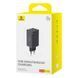 Мережевий зарядний пристрій з кабелем Baseus GaN6 Pro Fast Charger 2C+2U 65W EU Cluster Black((With Type-C to Type-C 100W(20V/5A) 1m Black） 167417316 фото 2