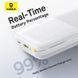 Зовнішній акумулятор Baseus Bipow 2 Digital Display Power Bank With Built-in USB-C Cable 20000mah 20W Moon White 401096116 фото 8