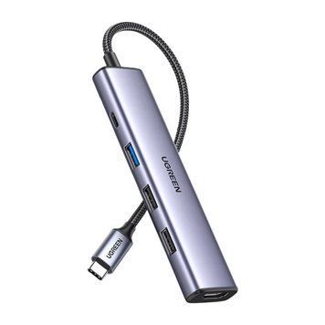 USB-хаб UGREEN CM478 USB-C To HDMI+1xUSB3.0 A+2xUSB2.0 A+PD Power Converter 837911752 фото