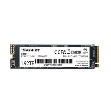 Накопичувач SSD M.2 Patriot P310 1920GB NVMe 2280 PCIe 3.0x4 3D NAND TLC 868151403 фото