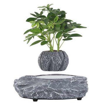 Магнітний левітаційний горщик для рослин HCNT Magnetic Levitating Pot M5B-P Grey 252828131 фото