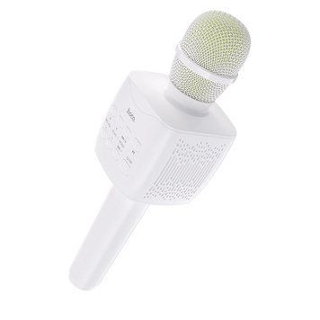 Портативна колонка-мікрофон HOCO BK5 Cantando karaoke microphone, 5W, White 869172611 фото