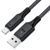 Кабель ACEFAST C17-04 USB-A to USB-C silicone charging data cable Black 955321214 фото