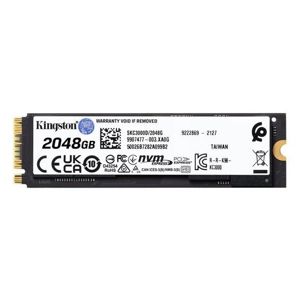 Накопичувач SSD M.2 Kingston KC3000 2048GB NVMe 2280 PCIe 4.0 x4 3D NAND TLC 113195689 фото