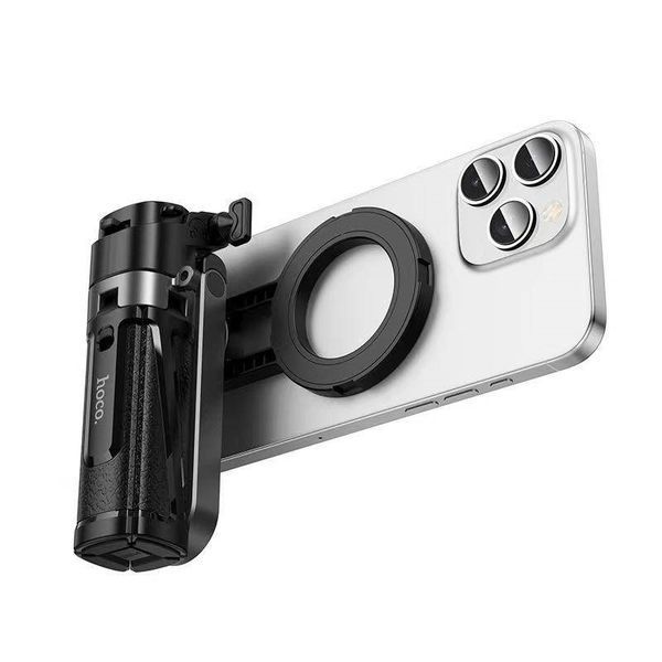 Селфи-монопод HOCO K27 Pro Magic mini live broadcast stand(pull clip+magnetic focusing version) Black 574873321 фото