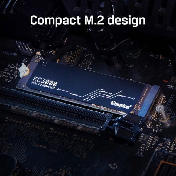 Накопичувач SSD M.2 Kingston KC3000 2048GB NVMe 2280 PCIe 4.0 x4 3D NAND TLC 113195689 фото