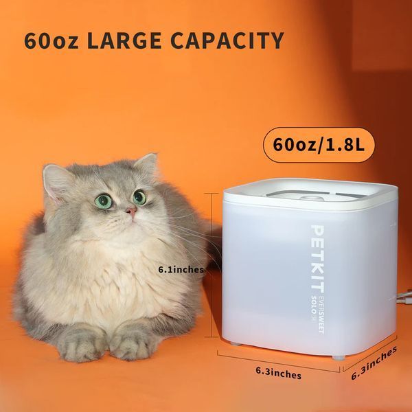 Поїлка PETKIT Eversweet SOLO SE Smart Pet Drinking Fountain Dark Grey 865307457 фото