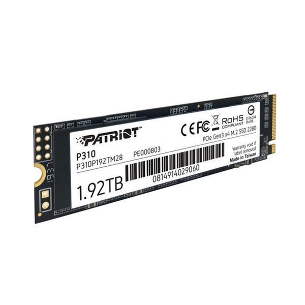 Накопичувач SSD M.2 Patriot P310 1920GB NVMe 2280 PCIe 3.0x4 3D NAND TLC 868151403 фото